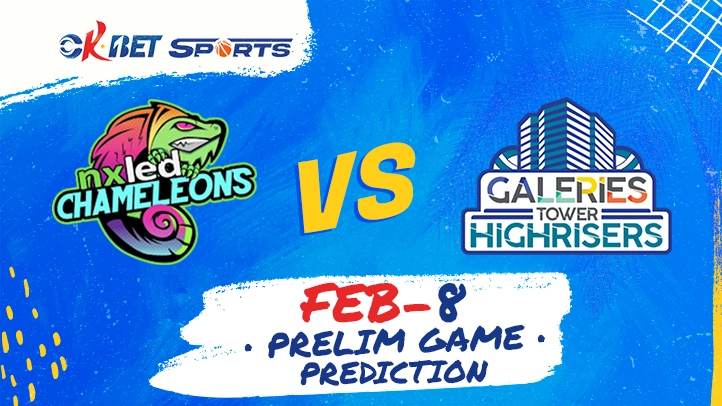 nxled chameleons vs galeries tower highrisers february 8, 2025 betting predictions