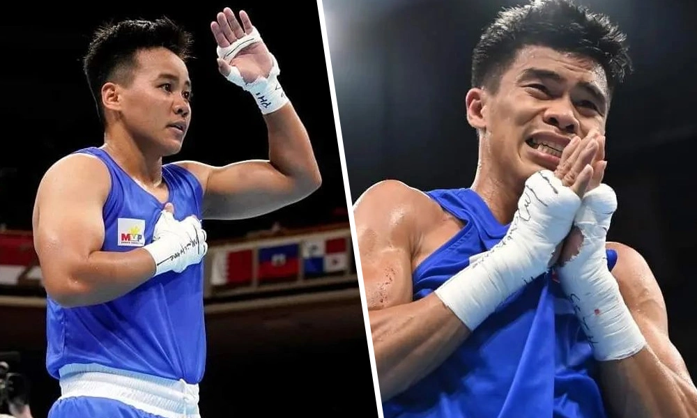 Nesthy Petecio and Carlo Paalam